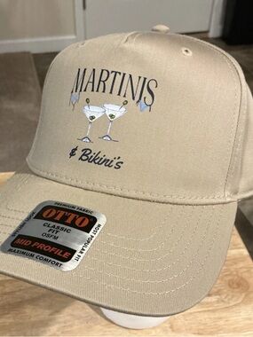 OTTO Brand “Martinis & Bikinis” SnapBack Cap Classic Fit Brown NWTs